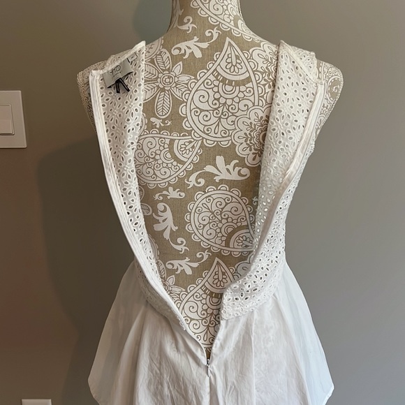 HD in Paris sold by Anthropologie white peplum lace top - Picture 6 of 7